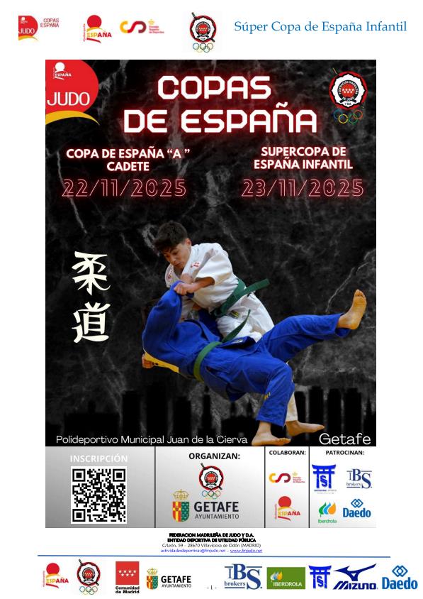 Supercopa Espa&ntilde;a de Judo Infantil Madrid. 23-11-25